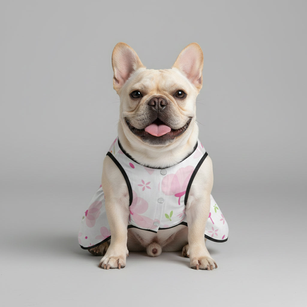 Zoya - Non-slip French Bulldog Dresses For Females Summer Wear
