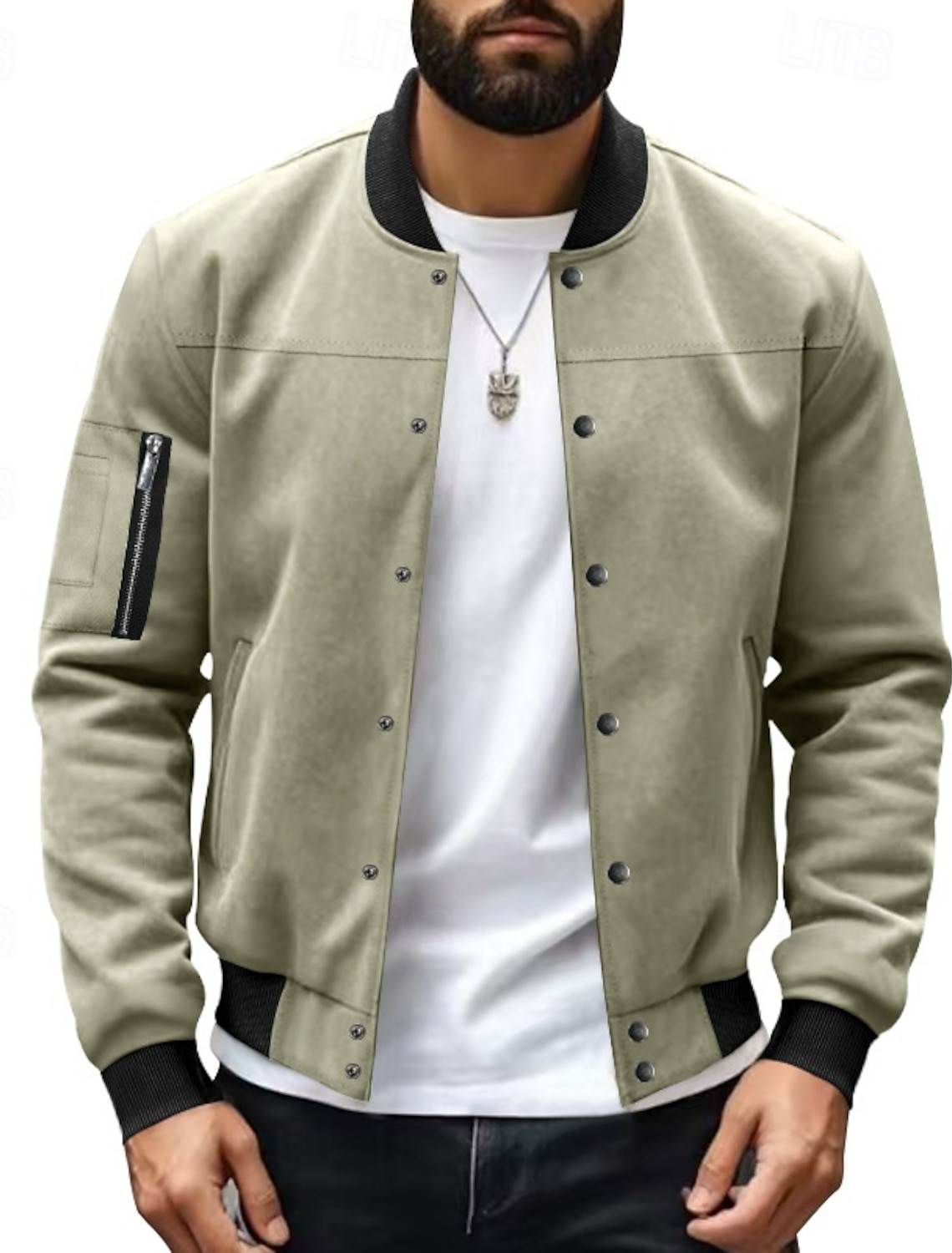 Men's Lightweight Jacket Summer Bomber Windbreaker Vacation Daily