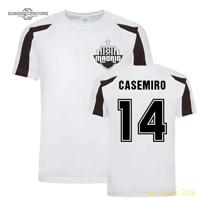 Authentic Casemiro Madrid Sports Training Jersey (White)