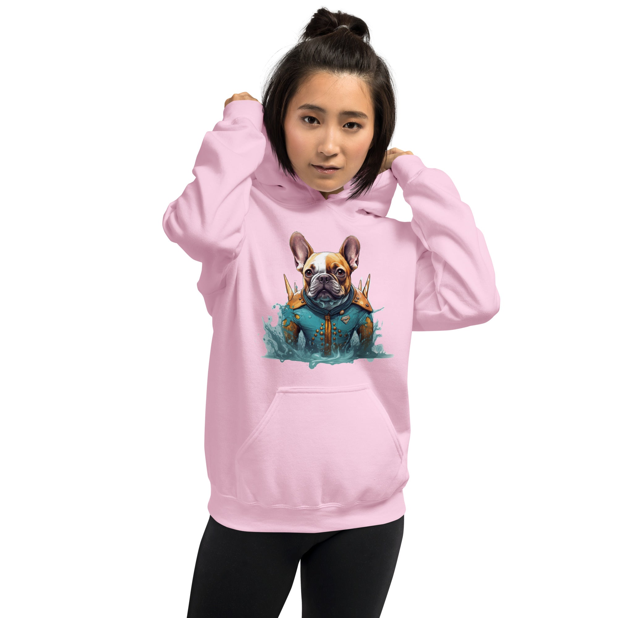 Pet-Lover Frenchie Fanatic Unisex Hoodie - Comfortable & Trendy Ensem...