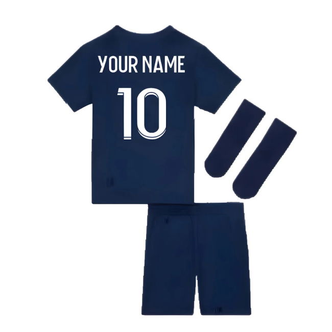 2022-2023 PSG Little Boys Home Kit for (Unisex