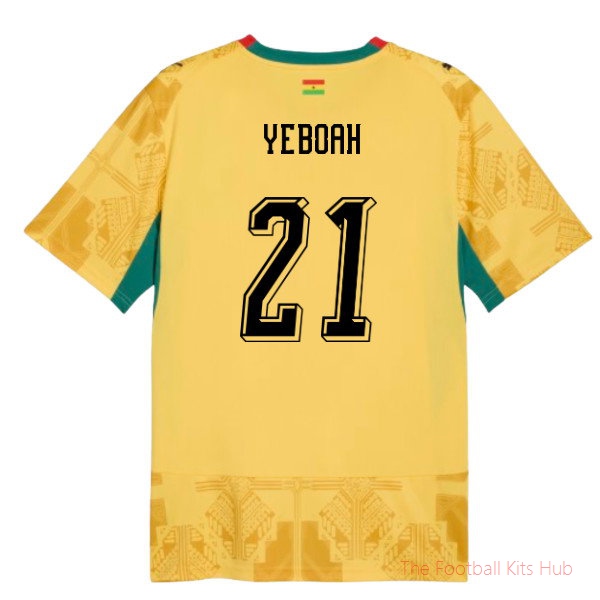 [LK] 2026/27 Ghana Away Shirt (Yeboah 21)