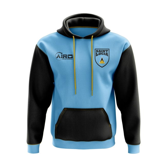 Official Saint Lucia Concept Country Football Hoody (Sky)