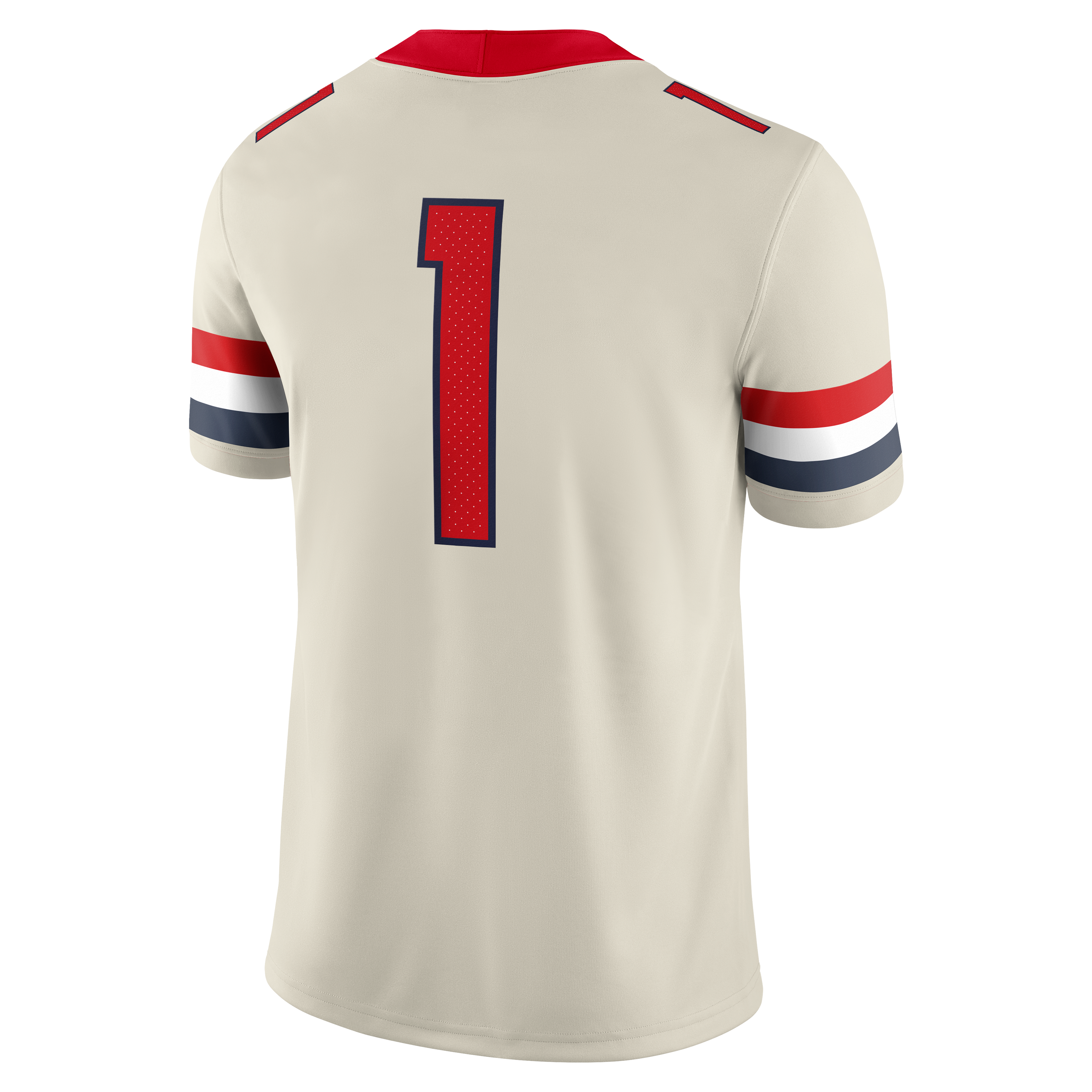 Men's #1 Cream Arizona Wildcats Alternate Game Football Jersey