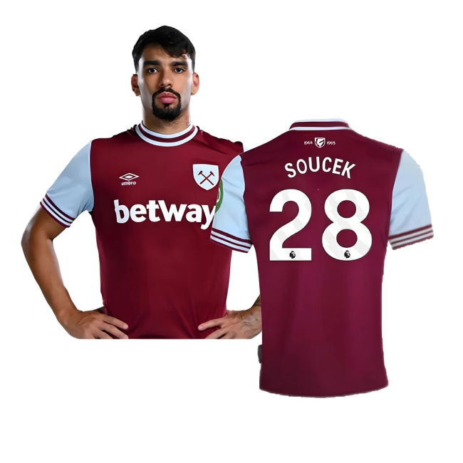 2024-2025 West Ham Home Shirt (Soucek 28) | Collector's Item | Elite