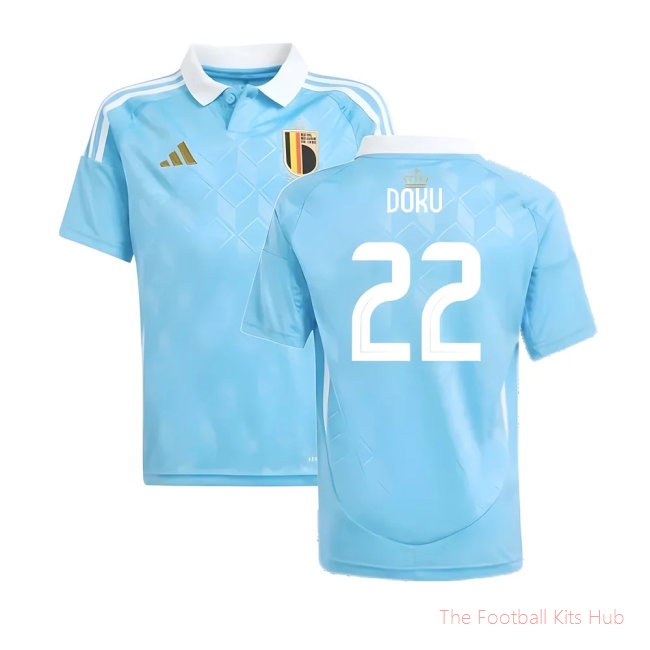 2024-2025 Belgium Away Shirt (Kids) (Doku 22)