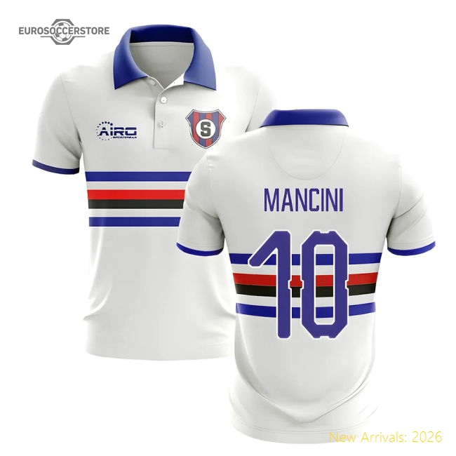 2025-2026 Sampdoria Away Concept Football Shirt (MANCINI 10)