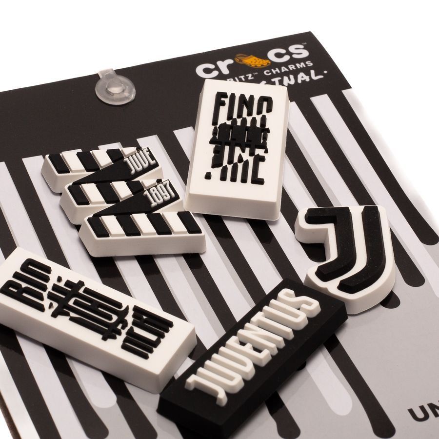Crocs Jibbitz Juventus 5 Pack Jet Black/pure White