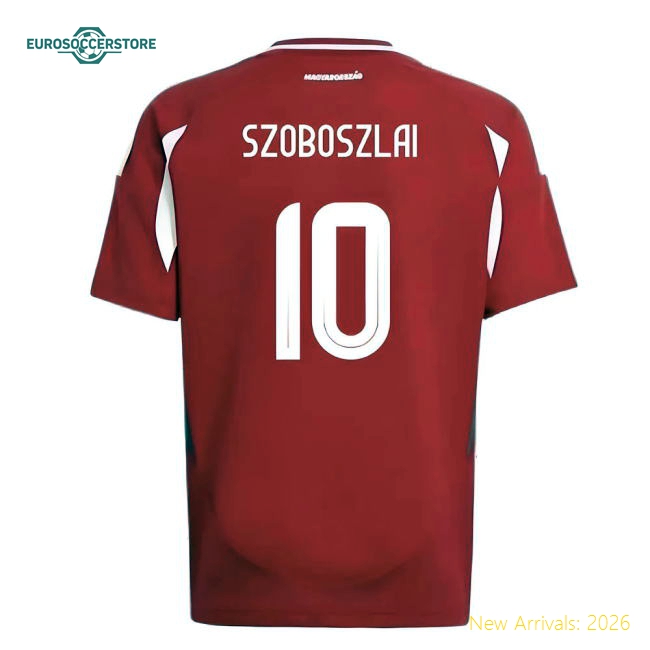 Non-toxic Football Kids Jersey Szoboszlai 2024-2025 Performance Fabric
