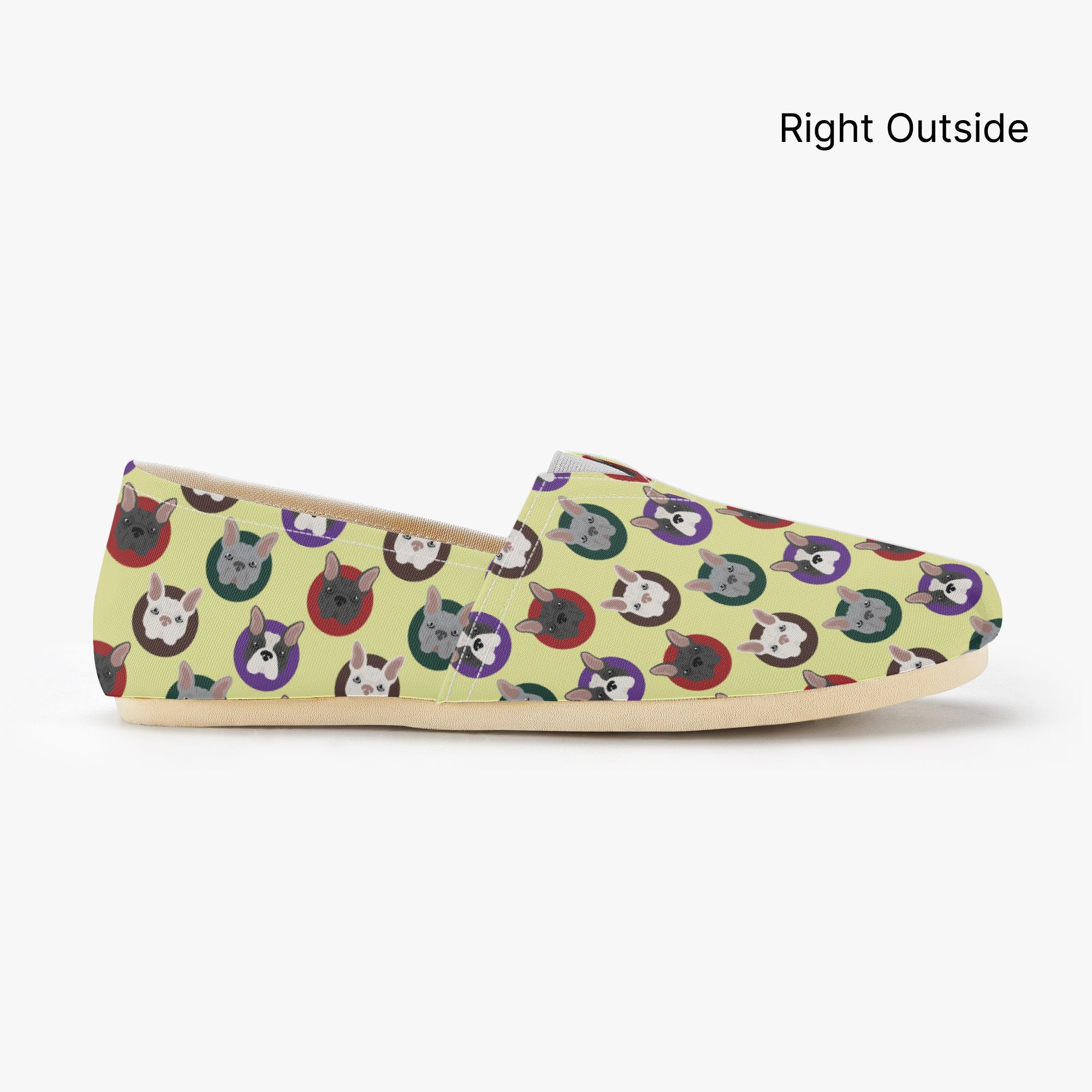 French Bulldog Galago Casual Canvas Shoes Durable Dog Footwear