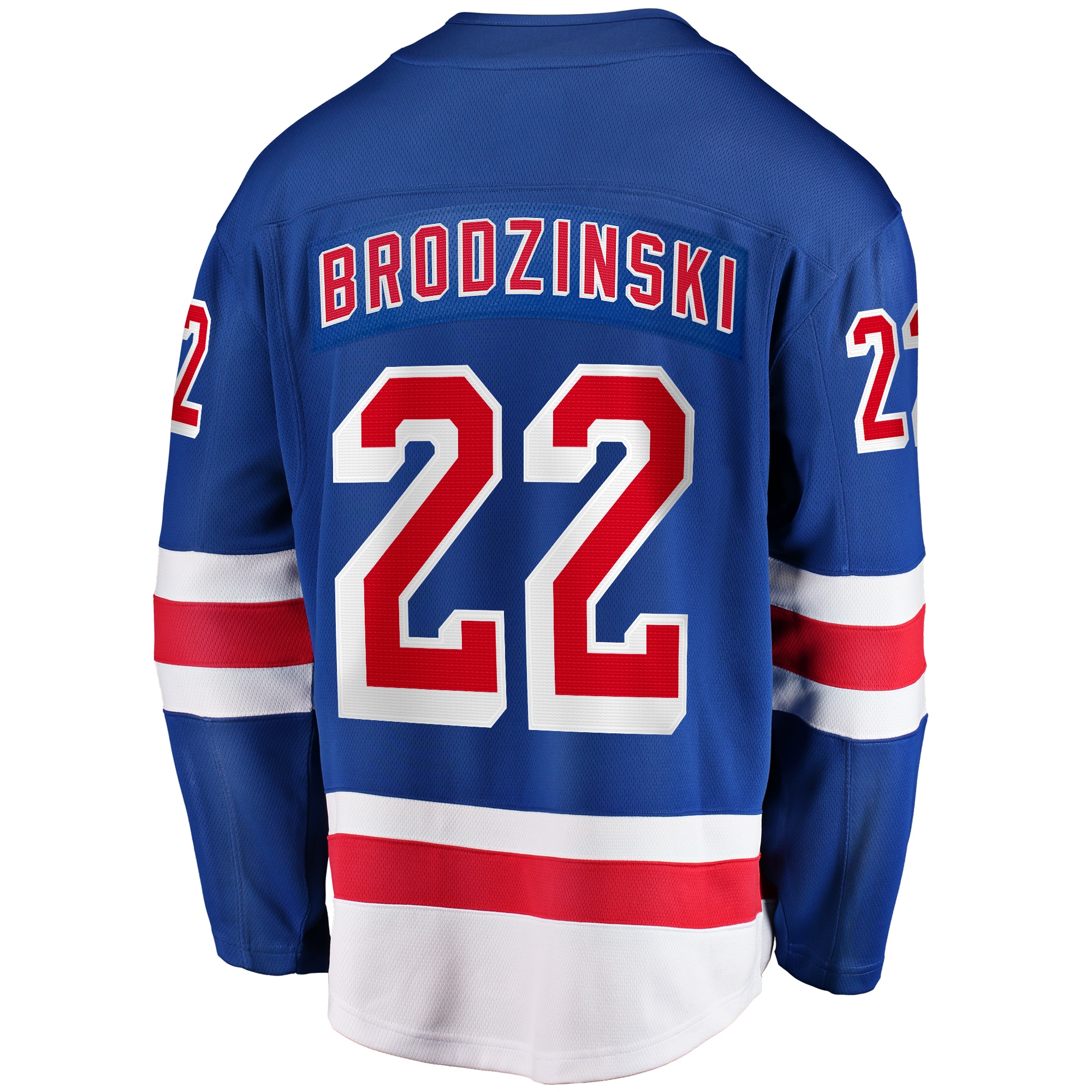 [LK] Jonny Brodzinski New York Rangers Home Premier Breakaway Player Jersey - Blue