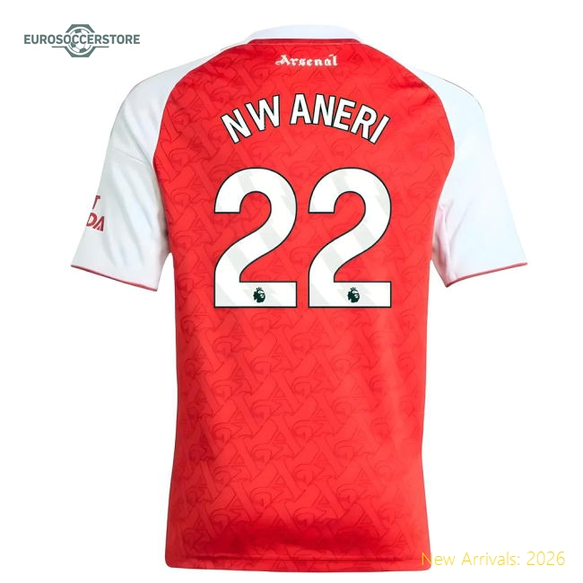 Child-friendly Arsenal Kids Jersey Nwaneri 2025-2026 Climacool
