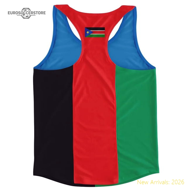 South Sudan Flag Running Vest - Match Quality - Premium Collection