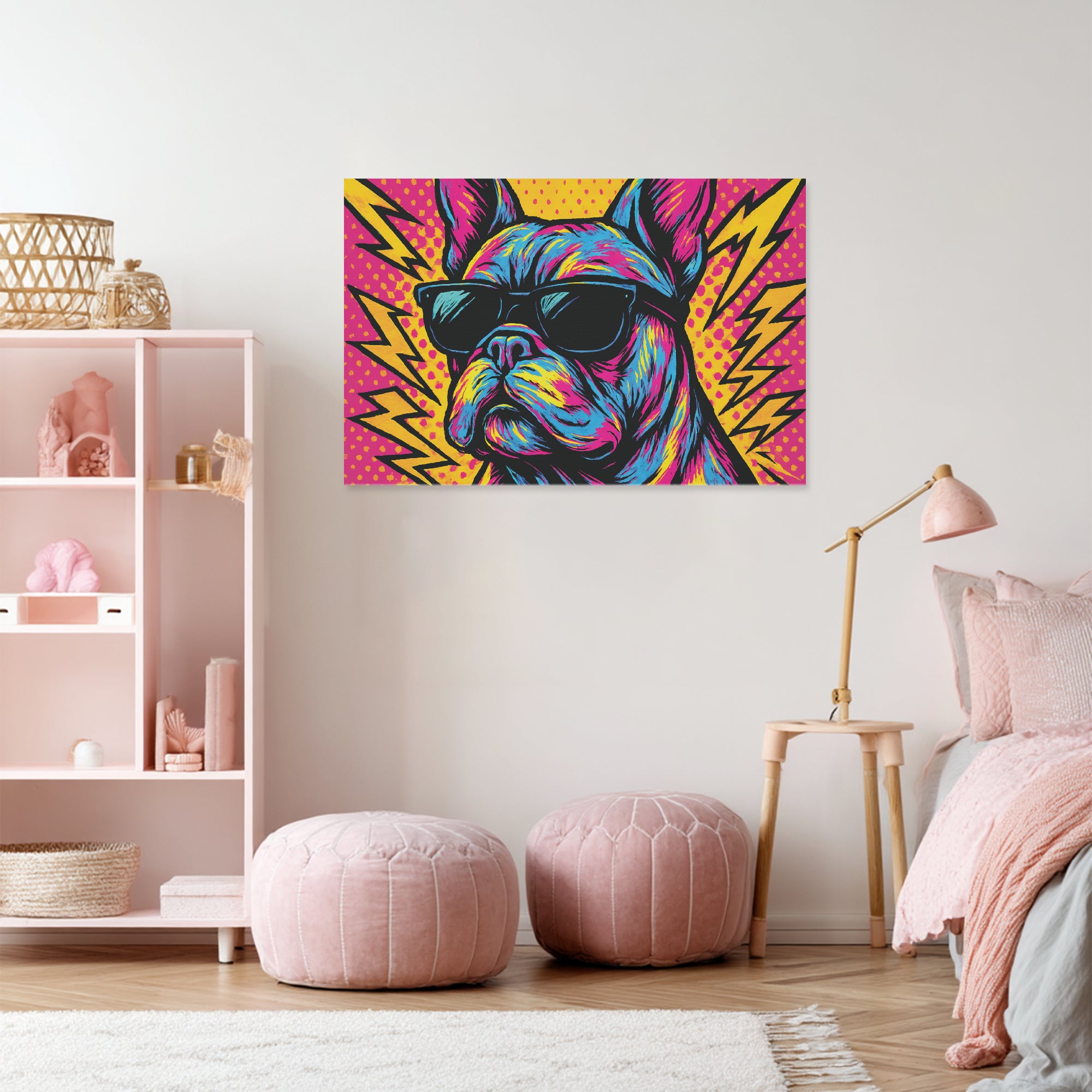 Dana - Adorable Frenchie canvas Wall Art