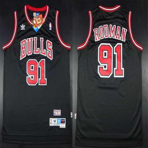 Nuggets Black Chicago Bulls #91 Jersey - Cost-Effective Game Day Wear