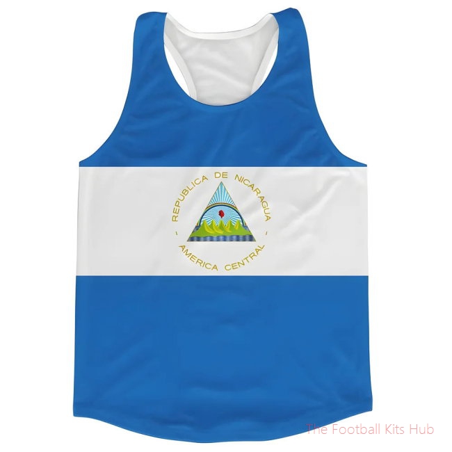 Men Nicaragua Flag Running Vest