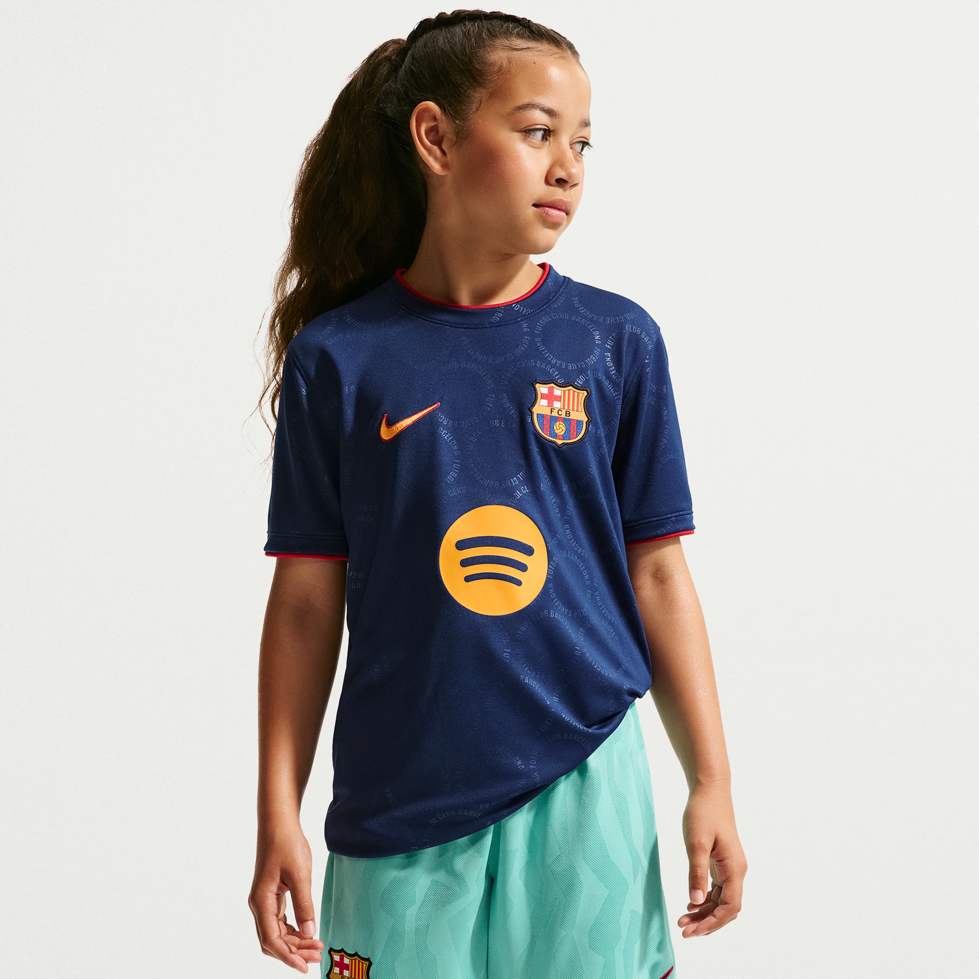 [LK] Barcelona Youth 2026/27 Dri-FIT Pre-Match Jersey Top - Royal