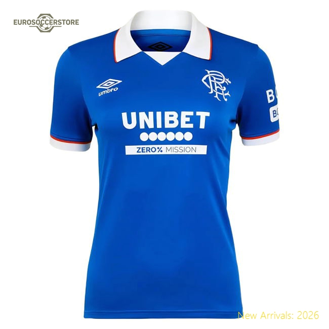 2025-2026 Rangers Home Fan Version Women'S Soccer Jersey Game Day Outfit