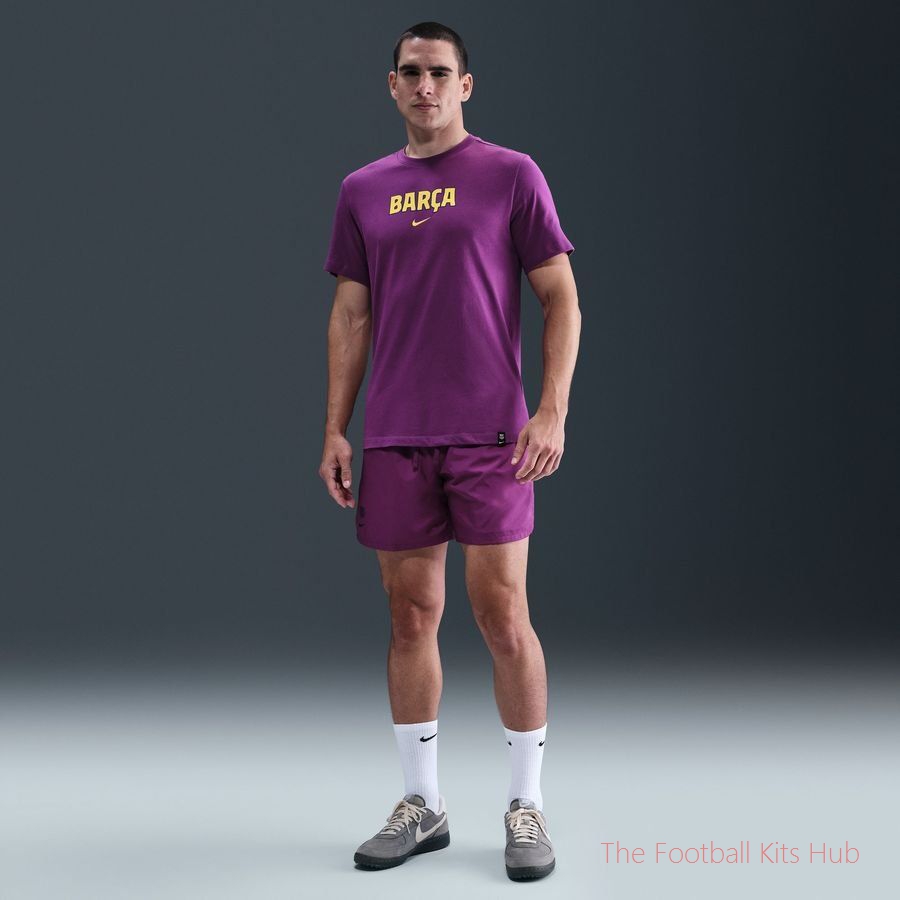Barcelona T-Shirt Wordmark - Bright Grape