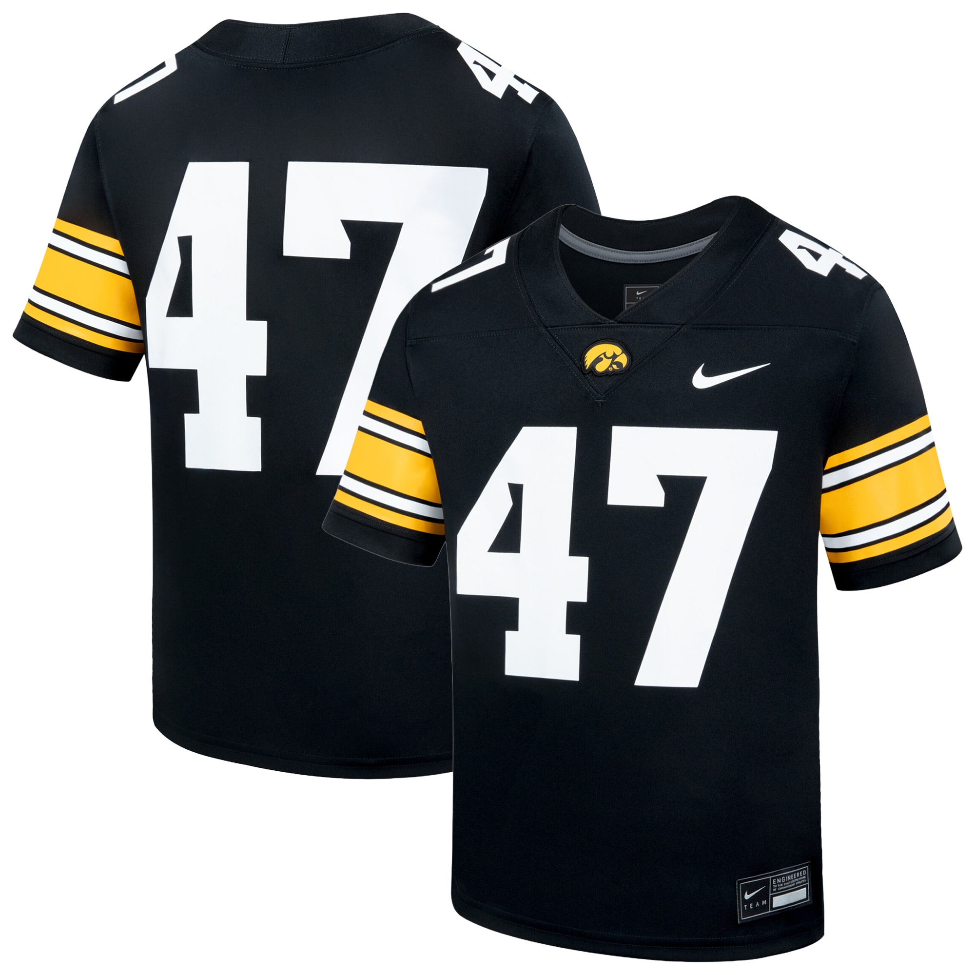 Iowa Hawkeyes Youth Replica 2026/2027 Football Jersey - Black