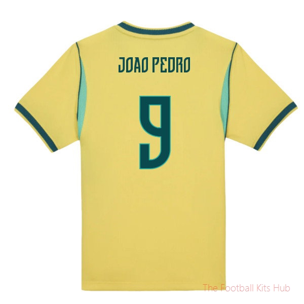 [JED] 2026/27 Brazil Home Little Boys Mini Kit (Joao Pedro 9)