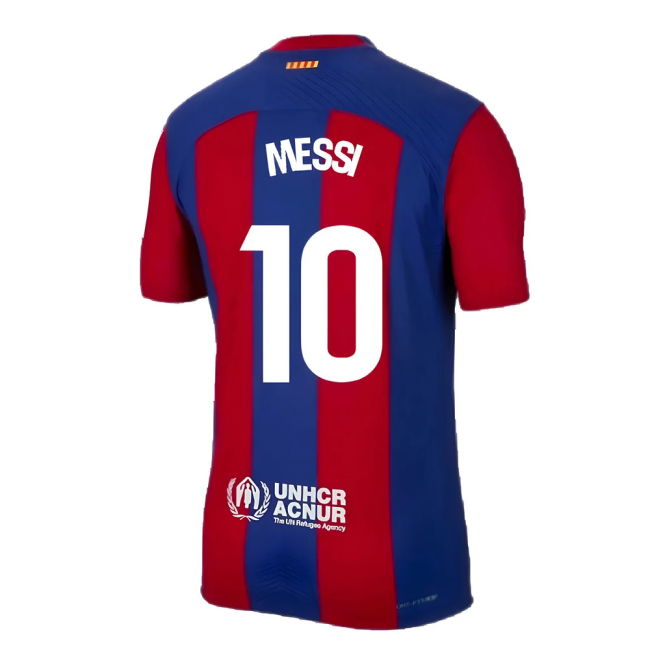 Camiseta Barcelona 2023-2024 Local Hombres - Oficial Con Messi 10