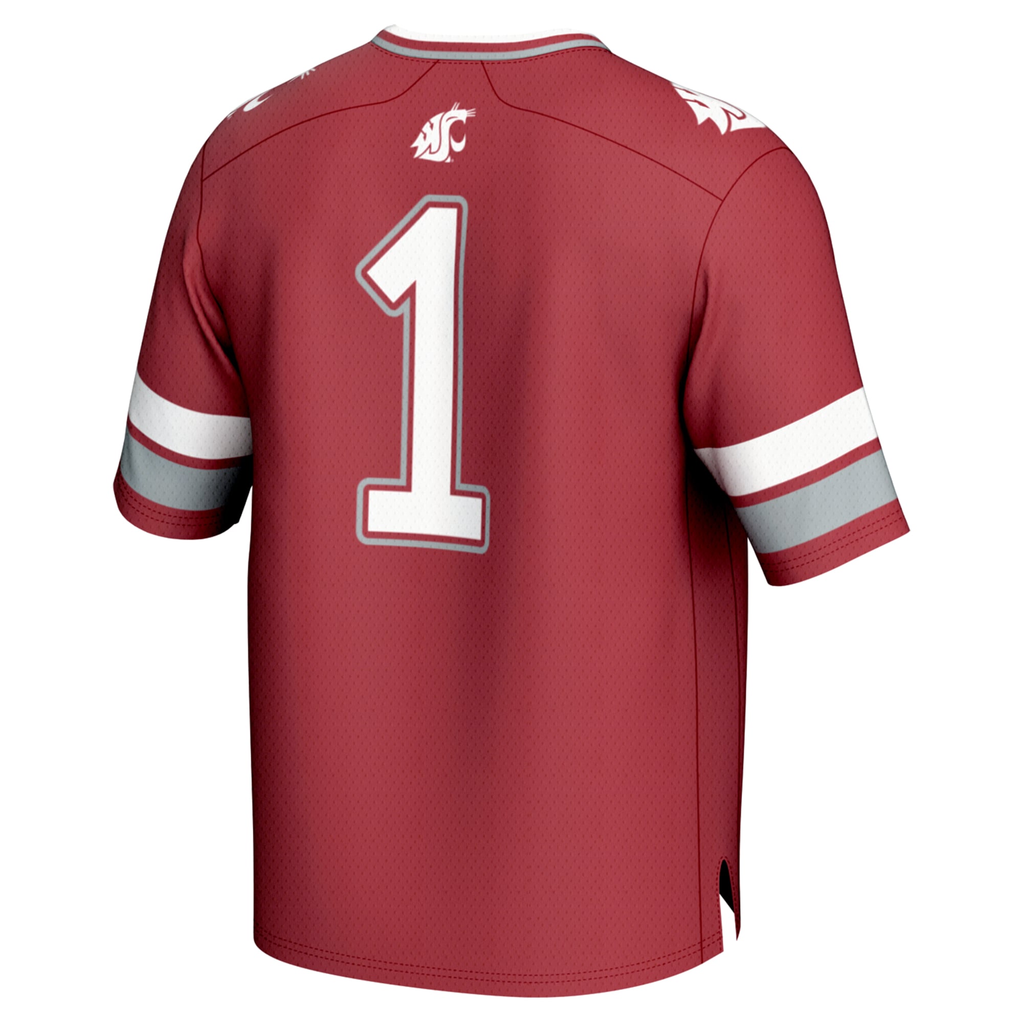 Unisex #1 Crimson Washington State Cougars Lightweight Collegiate Football Fashion Jersey