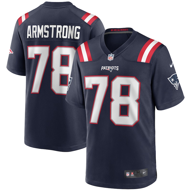 None Bruce Armstrong NE Patriots Powerful Officially Licensed Jersey