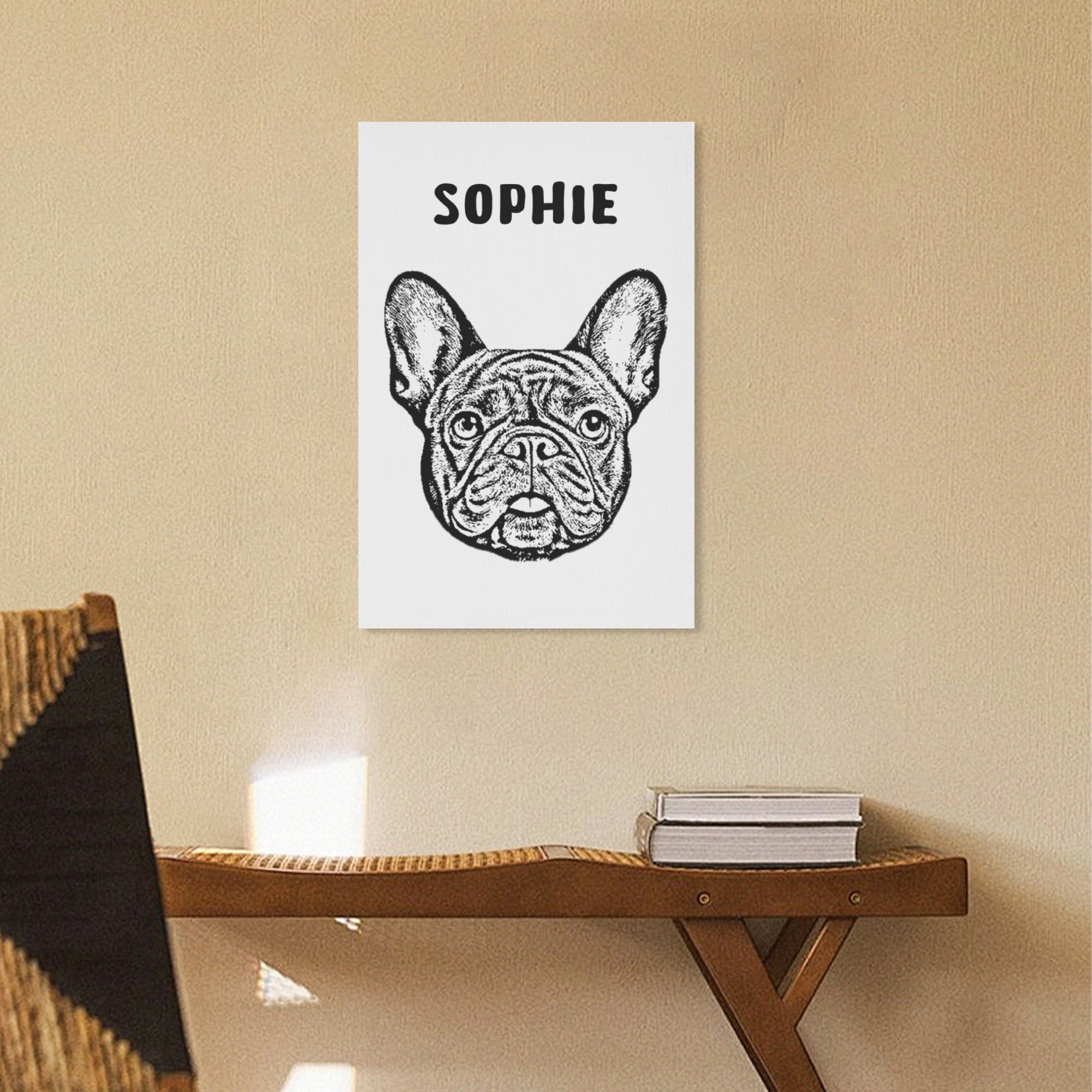 Milo - Personalized Vertical Canvas Painting