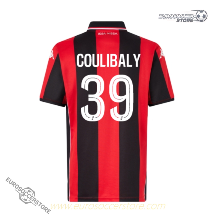 COULIBALY's OGC Nice Home Jersey 39 for the 25-26 season.