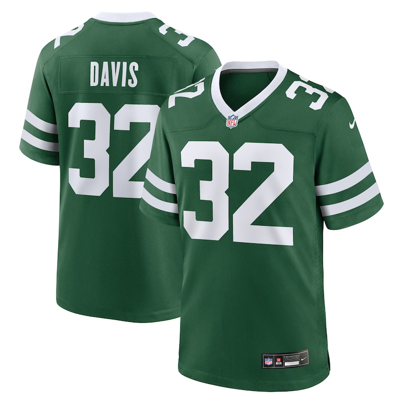 None Isaiah Davis NY Jets Sleek Premium Jersey for NFL Fans