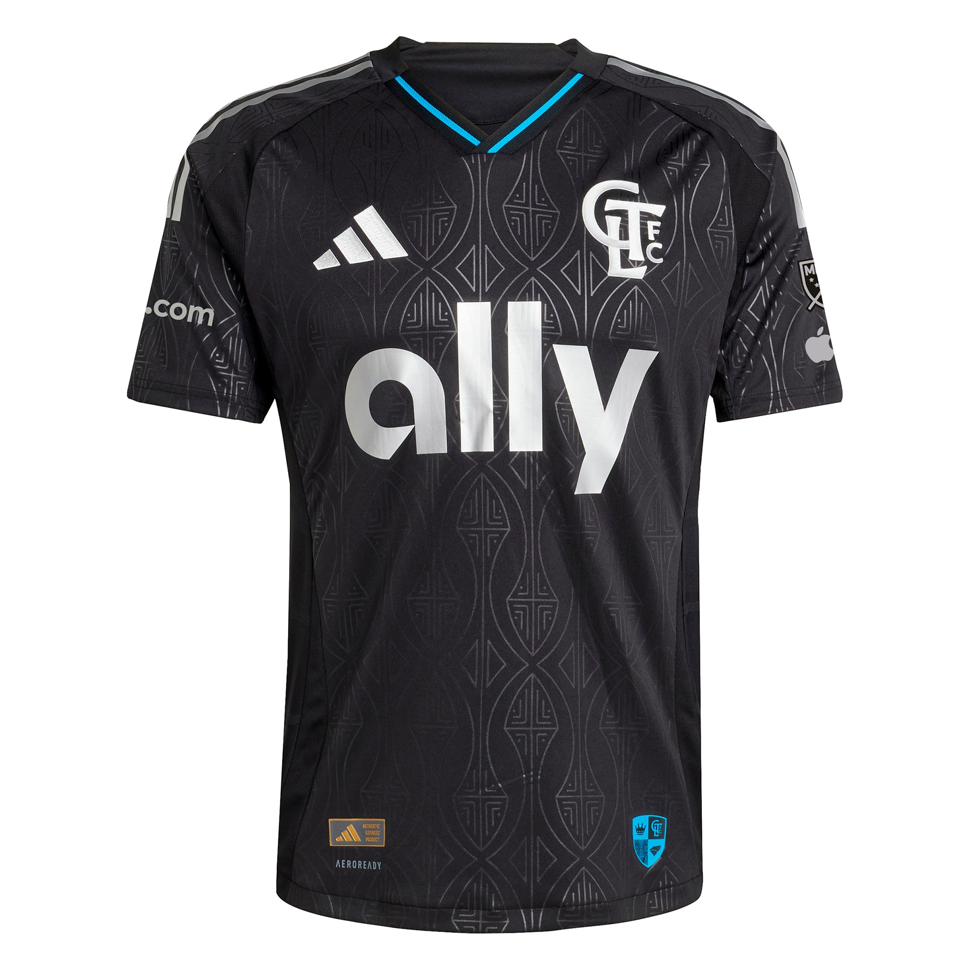 [LK] Wilfried Zaha Charlotte FC 2025 Fortress Kit Authentic Player Jersey - Black