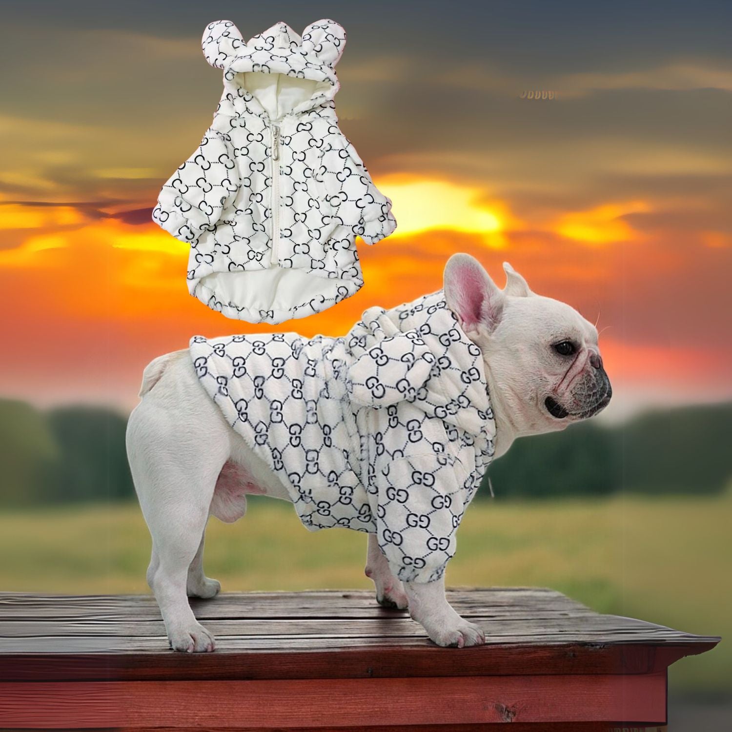 Premium Durable Premium French Bulldog Bear Hoodies for Pet Enthusiasts