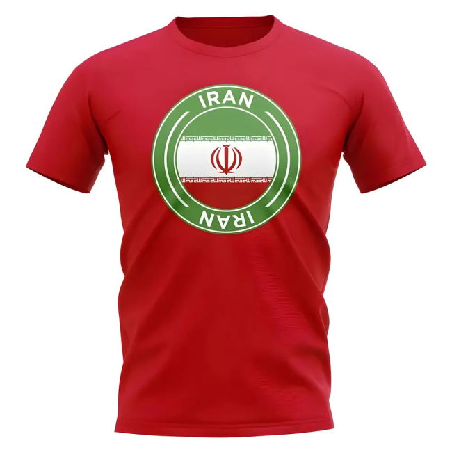 Elite Elite Iran Football Badge T-Shirt (Red) World-Class