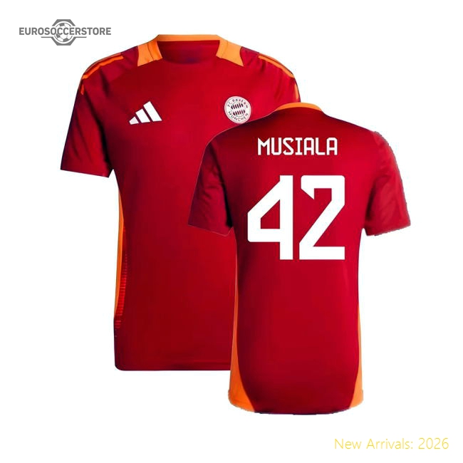 Performance 2024-2025 Bayern Munich Training Shirt (Red) (Musiala 42)
