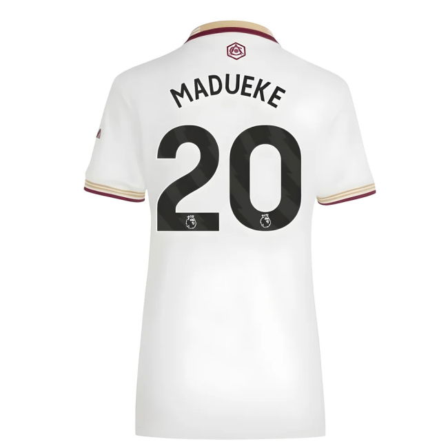 Arsenal Third Football Jersey 2025-20 Season Madueke 20 L M Women S