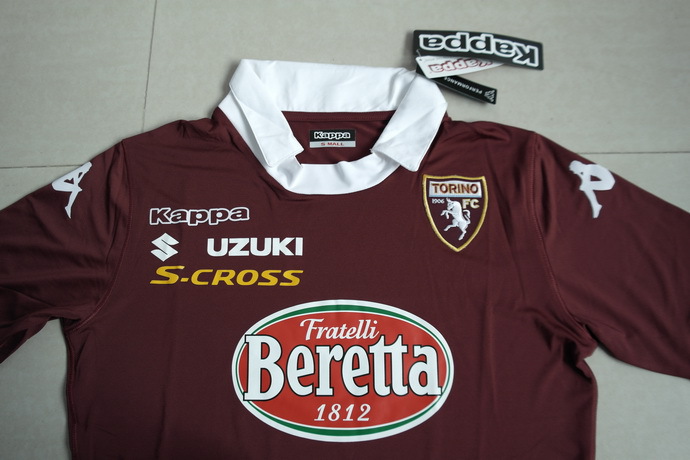Moisture Wicking 13-14 Torino FC Home Red Soccer Jersey KitShirtShorts