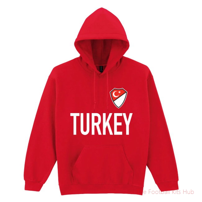 Turkey National Team Text Hoodie (Red)