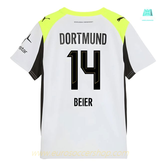 2025-2026 Borussia Dortmund Away Shirt (Kids) (Beier 14)