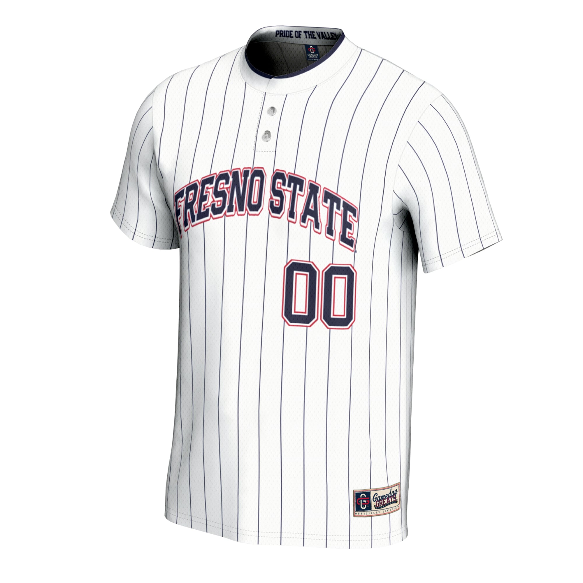 [DDG] Fresno State Bulldogs GameDay Greats Youth NIL Pick-A-Player Lightweight Collegiate Softball Fashion Jersey - White