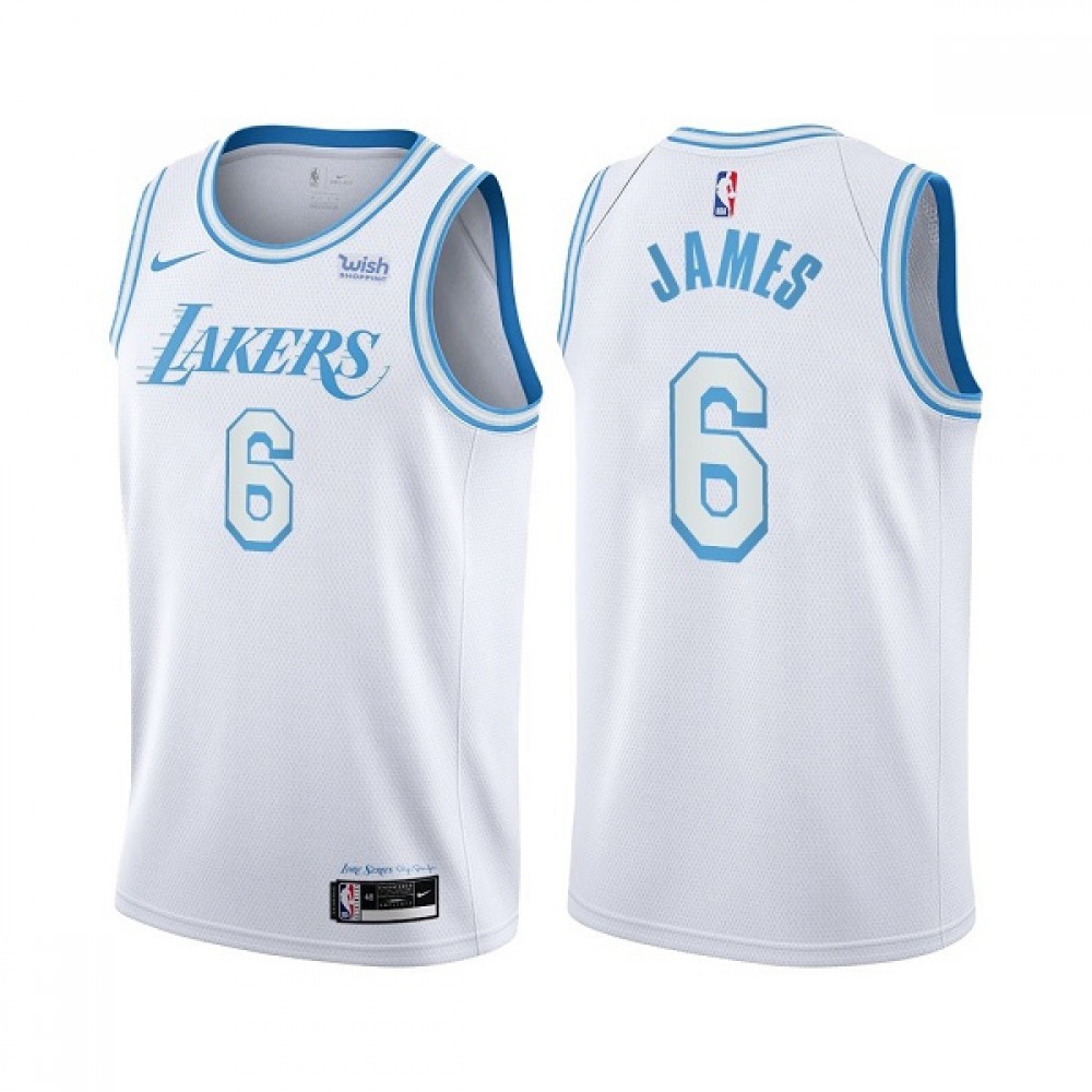 Los Angeles Lakers LeBron James6 Jersey - White City Edition