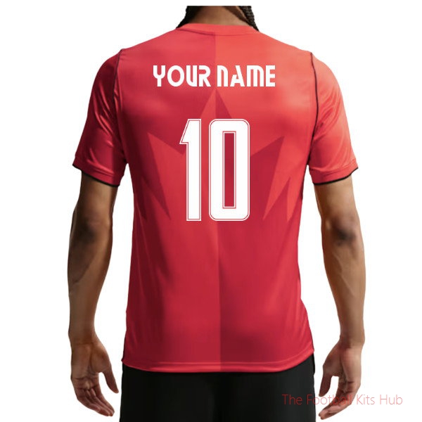 Canada 2026-2027 Home Shirt Soccer Jersey Custom Name - Team Kit