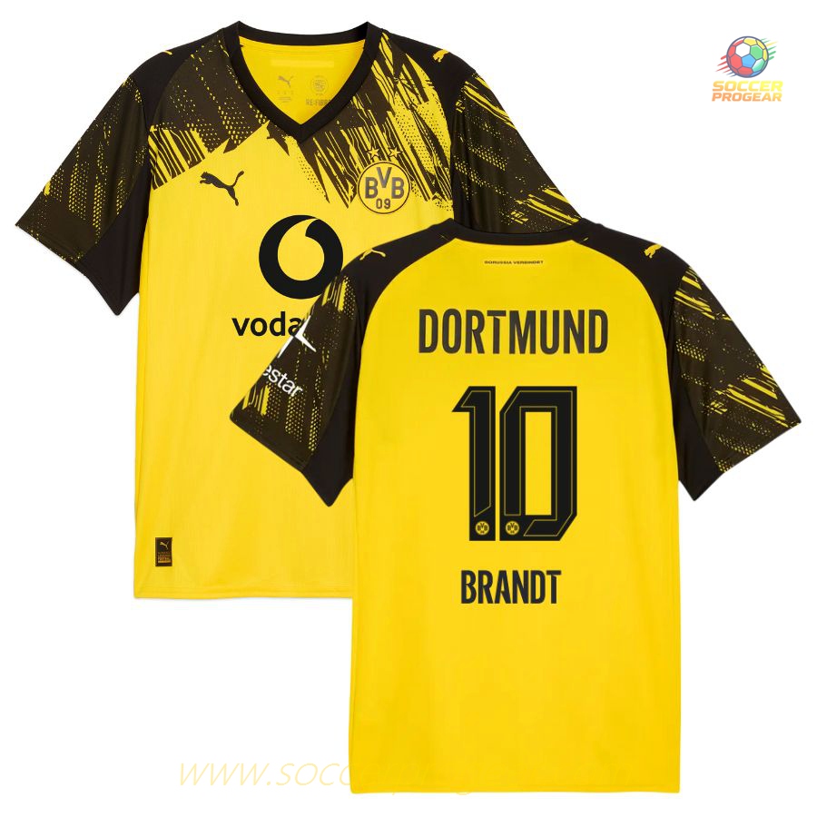 Team Soccer Team Shirt BVB Dortmund Home 2025-2026 Season Brandt