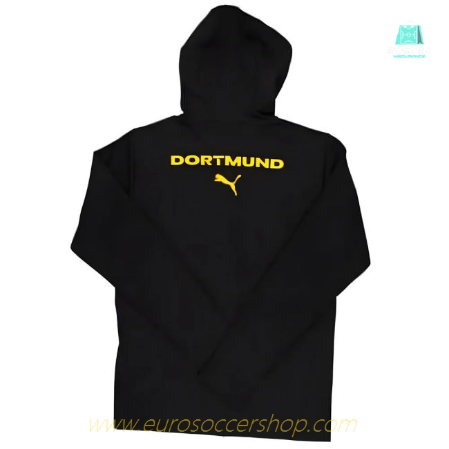 2024-2025 Borussia Dortmund Casuals Hooded Jacket (Black)