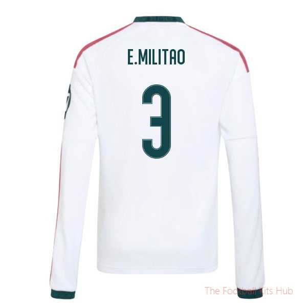 Real Madrid 2026-2027 Long Sleeve Home Shirt (Kids) (E.Militao 3)
