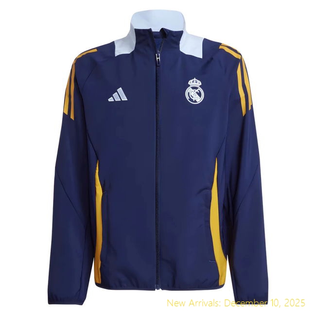 Performance 2024-2025 RM Real Madrid Presentation Jacket (Navy) - Kids
