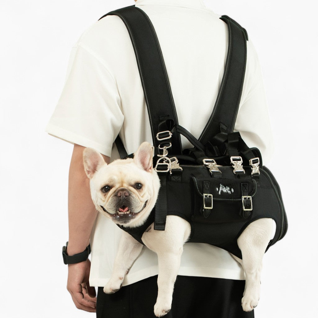 Fashion-Forward Carrypaw Frenchie Side Carry Backpack – Portable Ligh...
