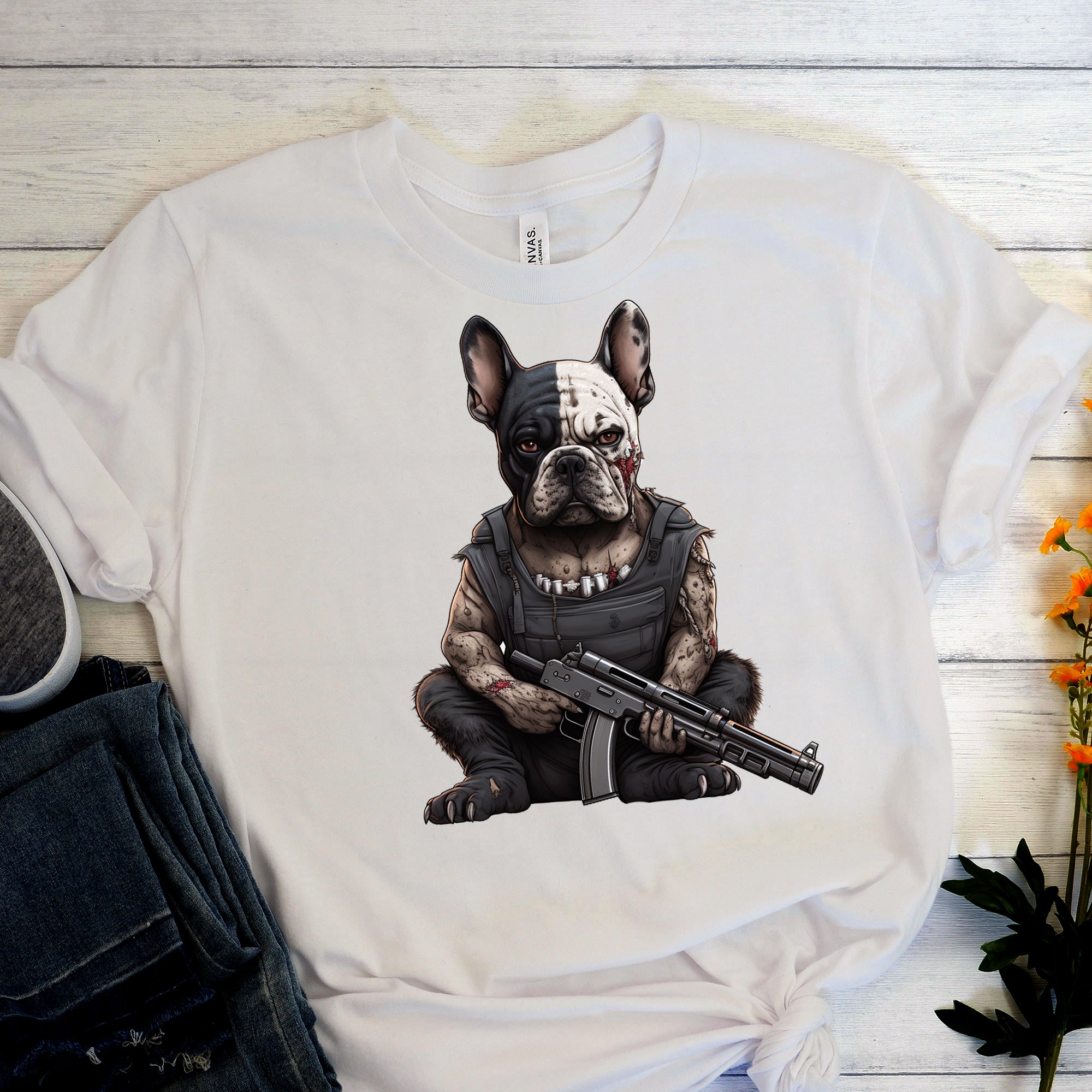 Stylish Frenchie Fever Short-sleeve Unisex T-shirt - Your Perfect Pic...
