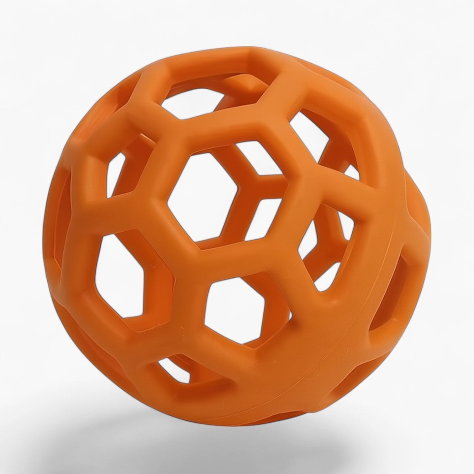 Puppy-Safe Bellybo Frenchie Ball Toy – Safe Rubber Geometric Bell Bal...