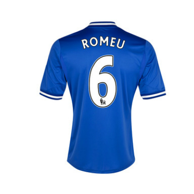 Advanced Fabric 13-14 Chelsea 6 Romeu Blue Home Soccer Jersey Shirt